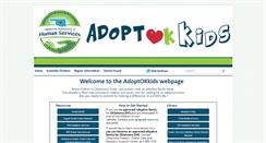 Desktop Screenshot of adoptokkids.org