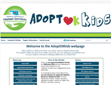 Tablet Screenshot of adoptokkids.org